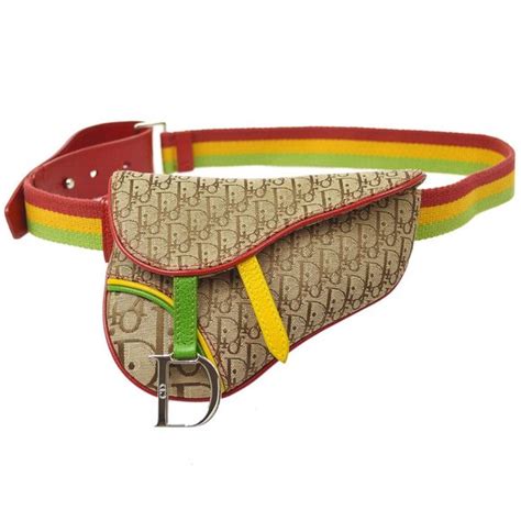 dior rasta belt bag|2004 Rasta Trotter Saddle belt bag .